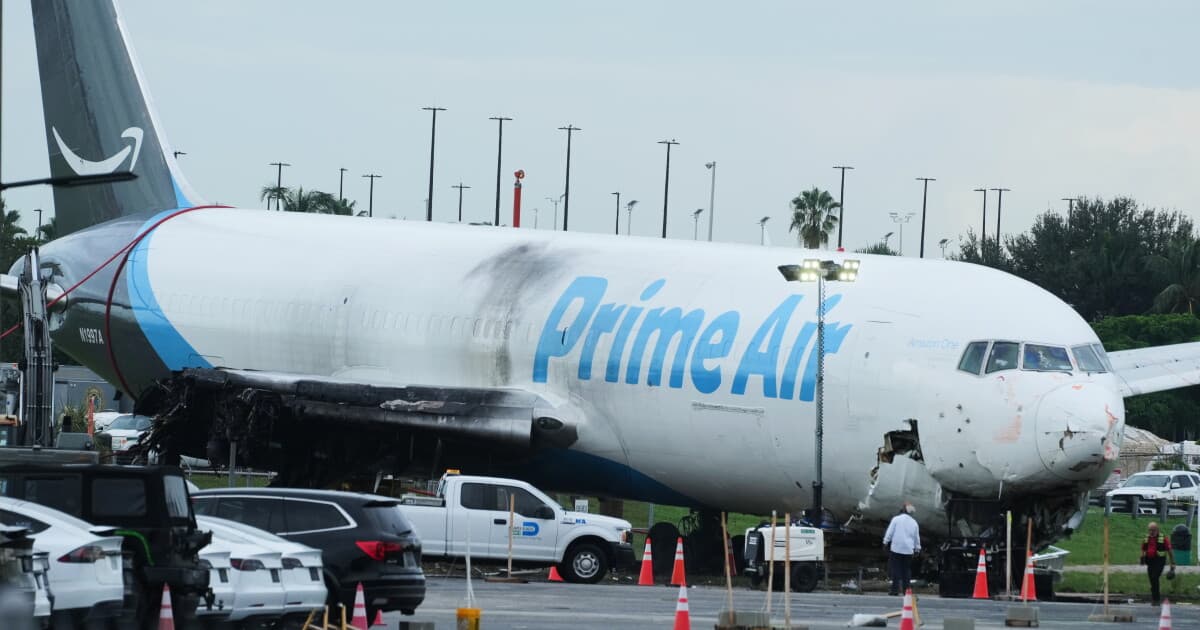 NTSB: Air traffic controller did not warn Amazon cargo pilots about tail wind before Miami crash that killed five